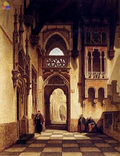 unknow artist The palace of Casimir, King of Poland Norge oil painting art